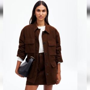 Madewell Flap Pocket Field Jacket - dark chicory